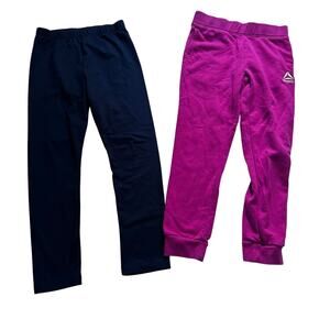 Athletic Pant Bundle - Athletic Works Black & Reebok Pink - Med